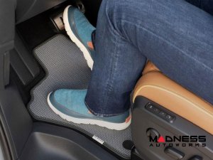 Volkswagen ID. Buzz Floor Mat Set - HeritageMats - Moonlight - w/ Rear Captain's Chairs